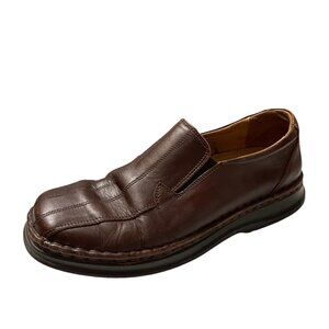 Josef Seibel Men's Brown Genuine Leather Slip On Loafer Shoes Size EU 42/US 9